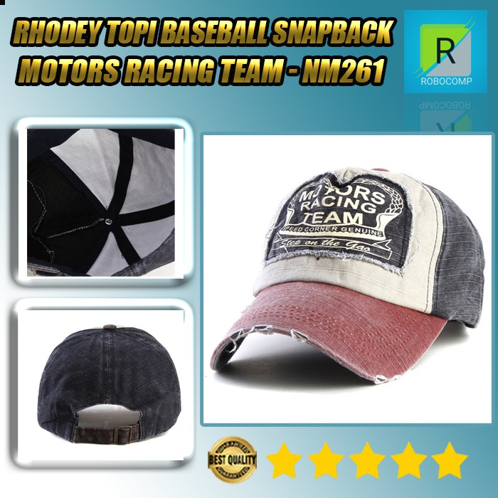 Topi Baseball Snapback Motors Racing Team Rhodey - NM261