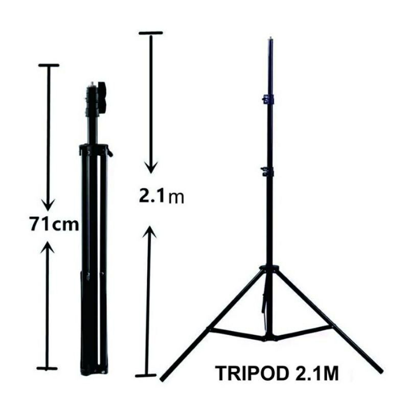 LIGHT STAND TRIPOD 2.1M FOR RING LIGHT SELFIE