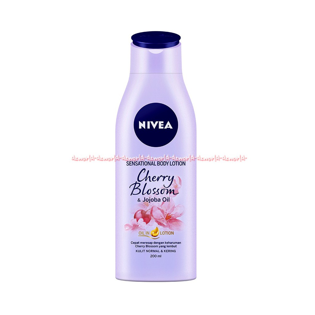 Nivea Cherry Blossom 200ml Ungu Purple Body Lotion Nivea Body Oil Lotion Senses Cherry Blossom