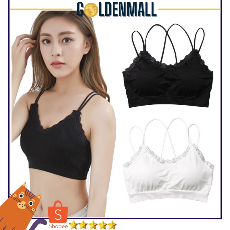 GM456 COD Bra Fashion Wanita Sport Bra Tanpa Kawat Murah Produk Import