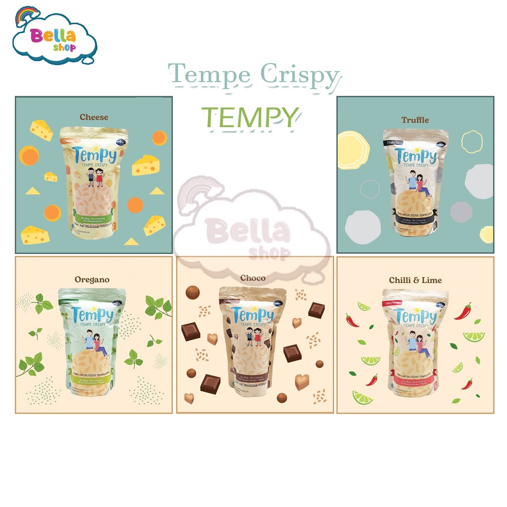 Abe Food Tempy Tempe Crispy NO MSG Snack Anak Sehat Keripik Tempe - BELLA SHOP