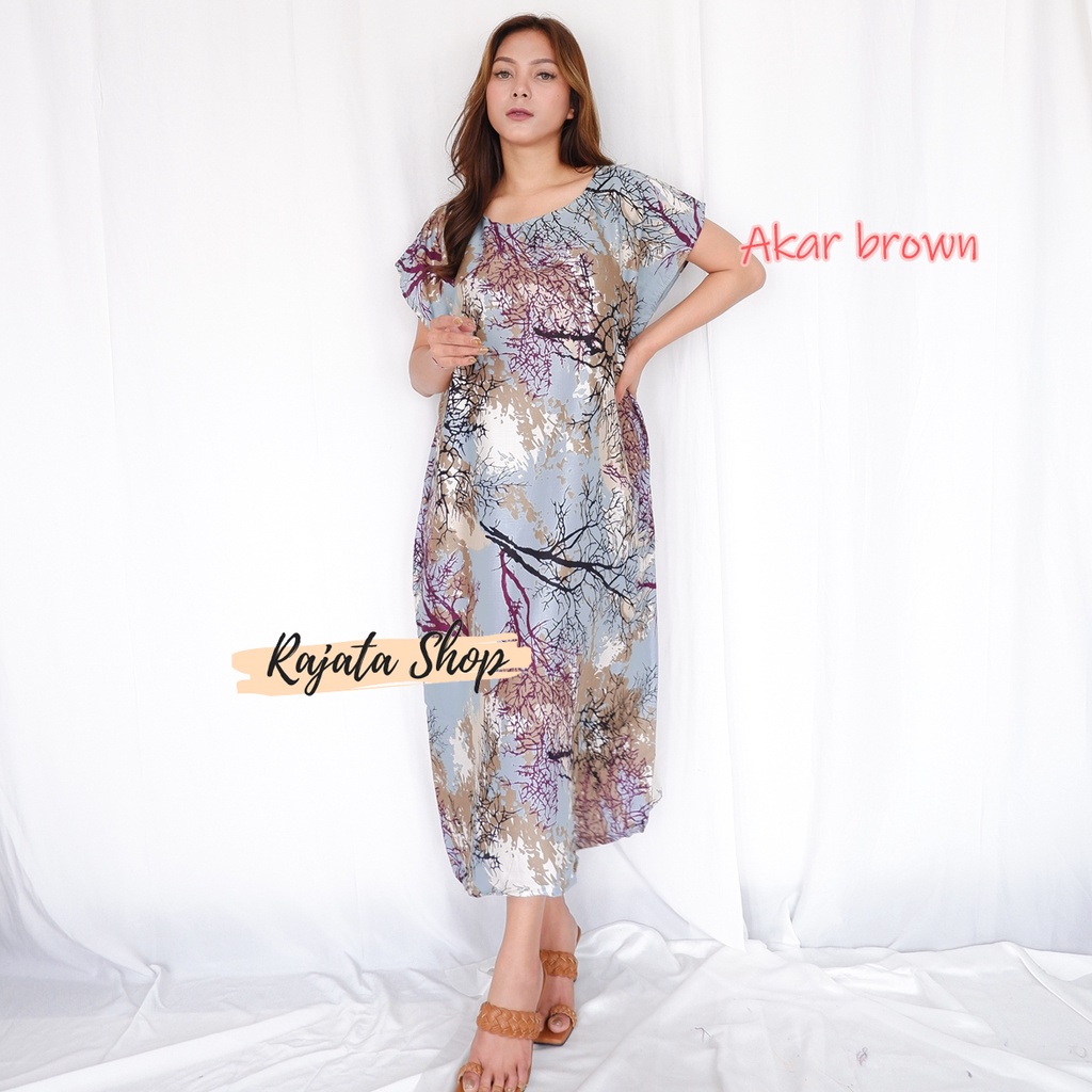 DASTER BALI NON BUSUI JUMBO XXL-XXL AKAR BROWN