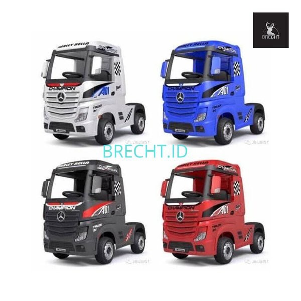 Mainan Anak Mobil Aki Mercedes Actros Truck Licensed With 2.4G Remote Control