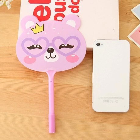 OVERFLOWS.ID BOLPEN KIPAS KARAKTER HEWAN LUCU PULPEN KOREA FAN PEN MURAH