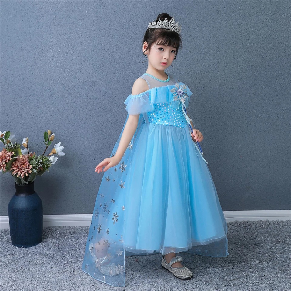 GRATIS AKSESORIS | baju anak princess perempuan | gaun anak perempuan | baju frozen anak perempuan | baju frozen | baju elsa frozen | baju elsa | gaun anak perempuan pesta | gaun frozen anak perempuan | gaun pesta anak perempuan | baju frozen 1 set