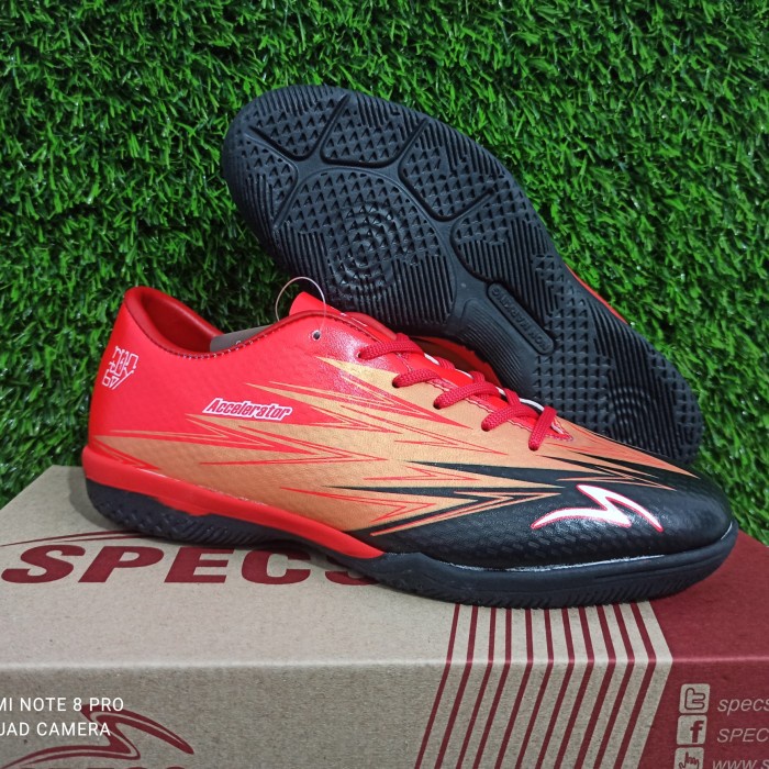 Promo Sepatu Futsal anak Specs - merah .hitam, 34