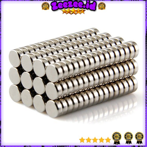 Strong Neodymium Magnet NdFeB N50 100 PCS - Silver