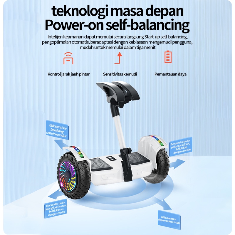 Terbaru 10 Inch Hoverboard -  Smart Balance Wheel with Bluetooth Speaker Scooter Electric Segway
