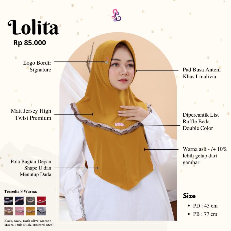 HIJAB LOLITA ORI BY LINALIVIA/LINALIVIA HIJAB