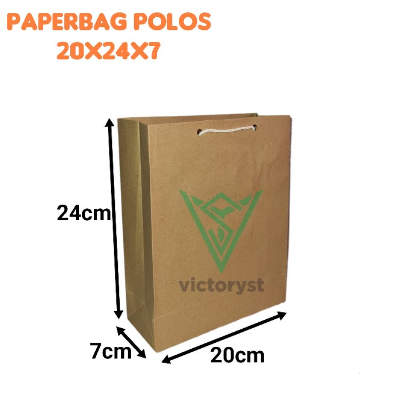 

20x24x7 paper bag BUKU kantong kertas gift bag ulang tahun [LUSIN]