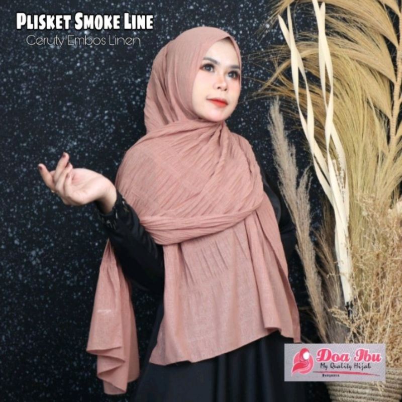 SailaHijab, PASHMINA SMOKE LINE ORI DOA IBU