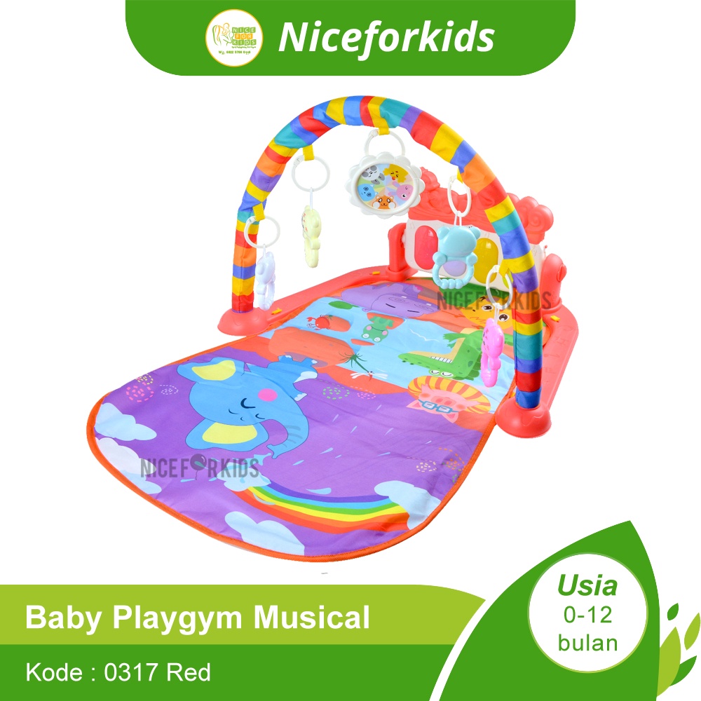 Playgym Baby Motif / Piano Playmat Matras / Kasur Bayi Playgym Musical