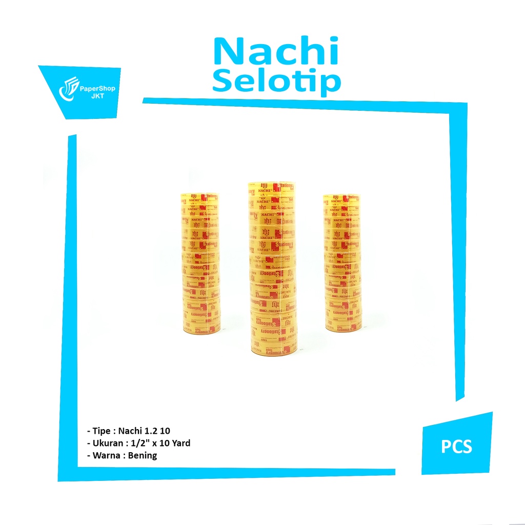 

NACHI - Isolasi 1/2 x 10 Yard Selotip Kecil - Roll