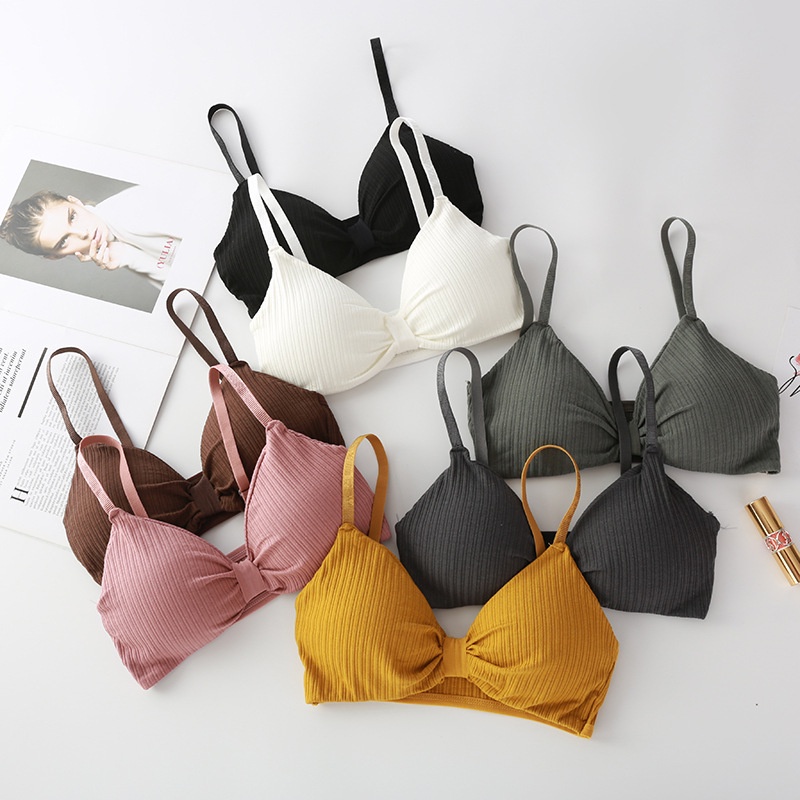 HUES.ID Bra Fashion Wanita Model One-Piece Bra Bralette Push Up V-Neck Korea 1012