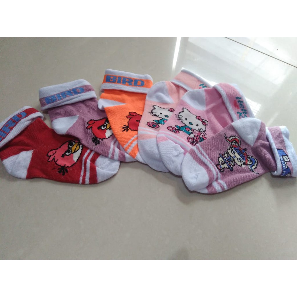 kaos kaki bayi karakter Lipat (Prempuan laki laki,usia 6 12 bulan,PE Spandex,Open reseller,bisa COD)