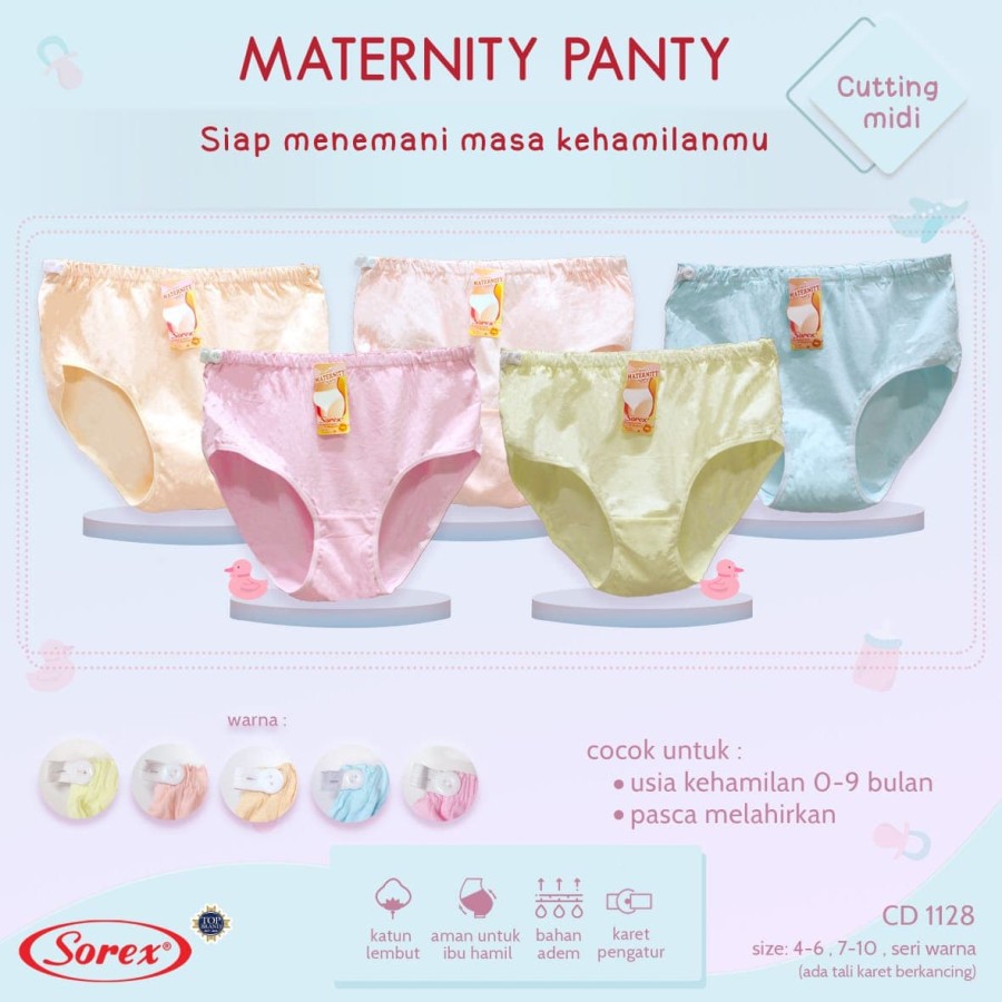 cd celana hamil ibu sorex 1127 1128 maternity panty pants katun