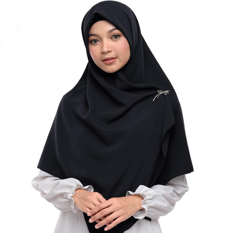 Jilbab Arfa Siera ( Segiempat JilbabArfa ) Hijab Segiempat Warna Hitam