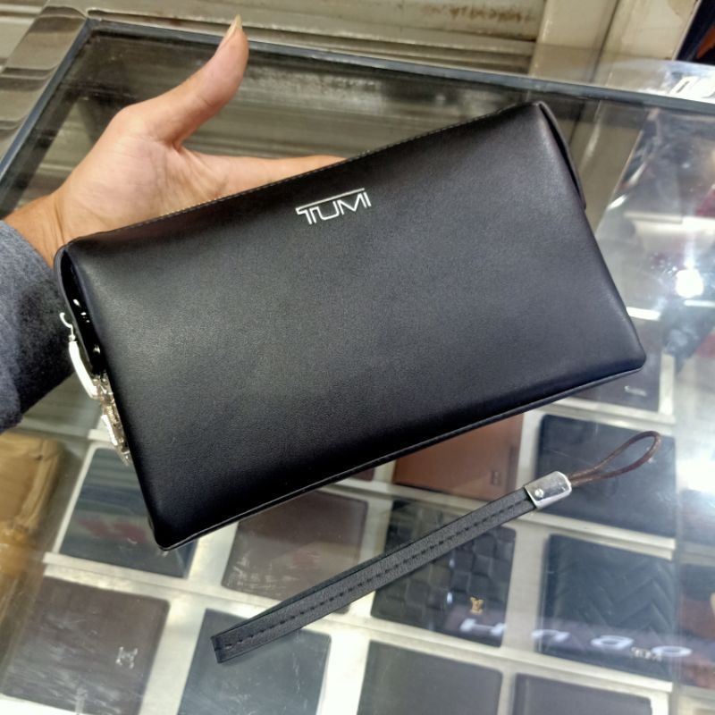 Handbag Tumi Kunci Kode Leather Clutch Tas Tangan Super Premium Quality