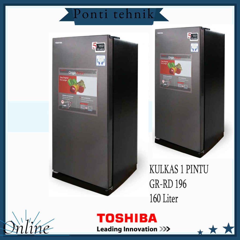KULKAS TOSHIBA GR-RD196cc 1 PINTU