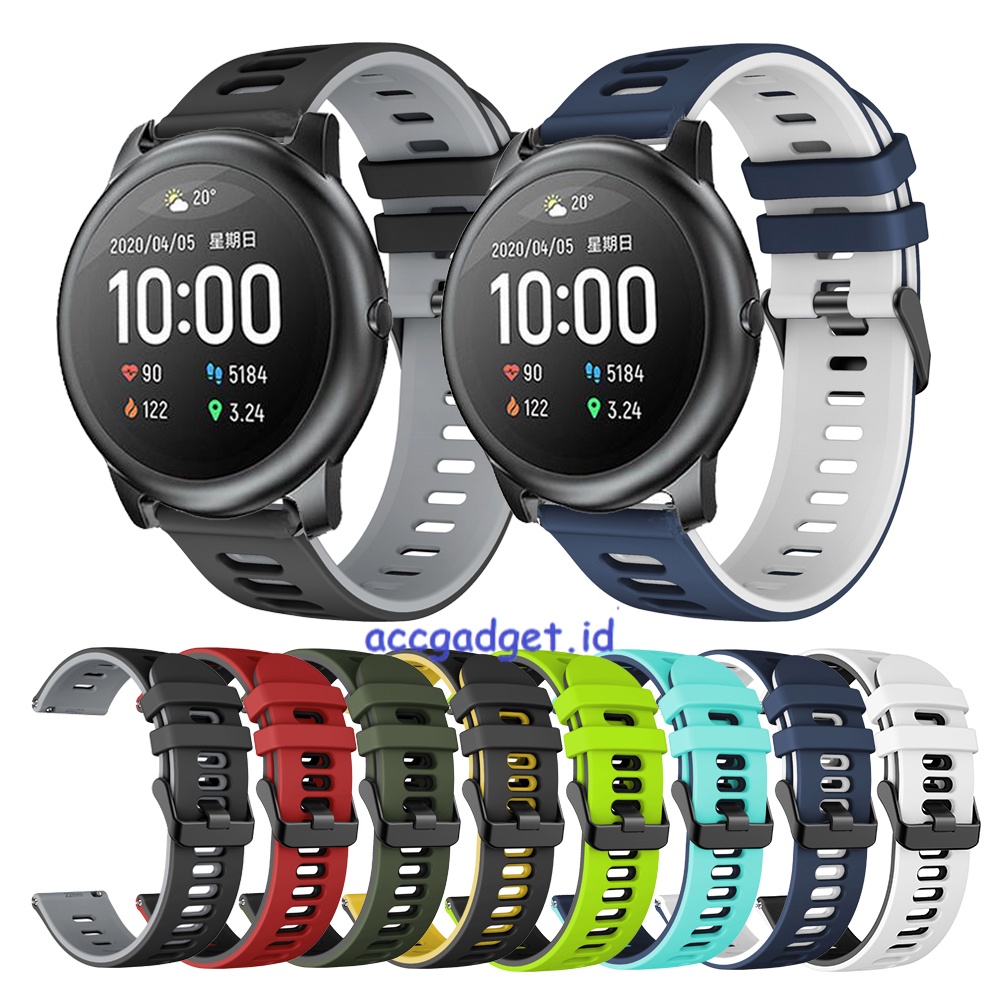 Tali Strap Twotone Jam Smartwatch Haylou Solar LS05 / LS05S / LS04 / LS09B / RT2 LS10 - DTN2 Strapwatchband