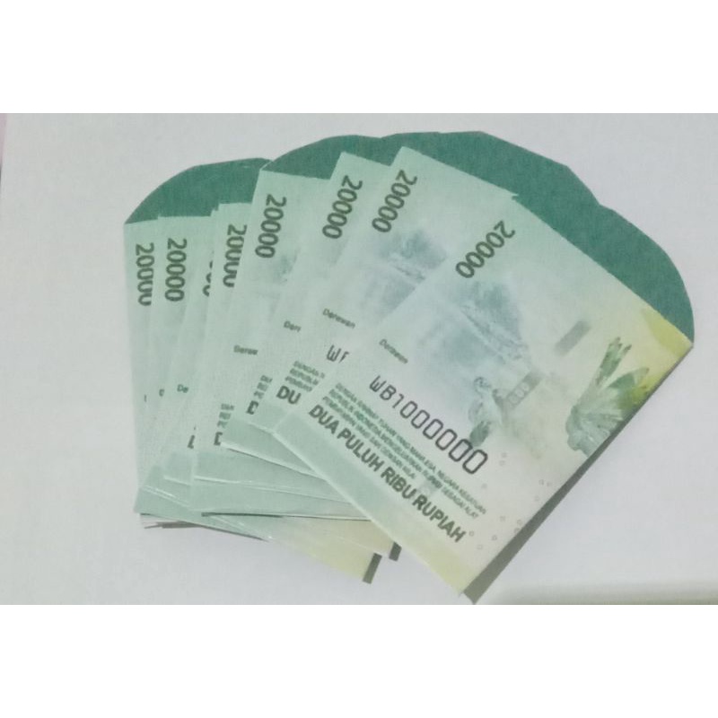 

amplop angpau lebaran motif uang rupiah siap pakai