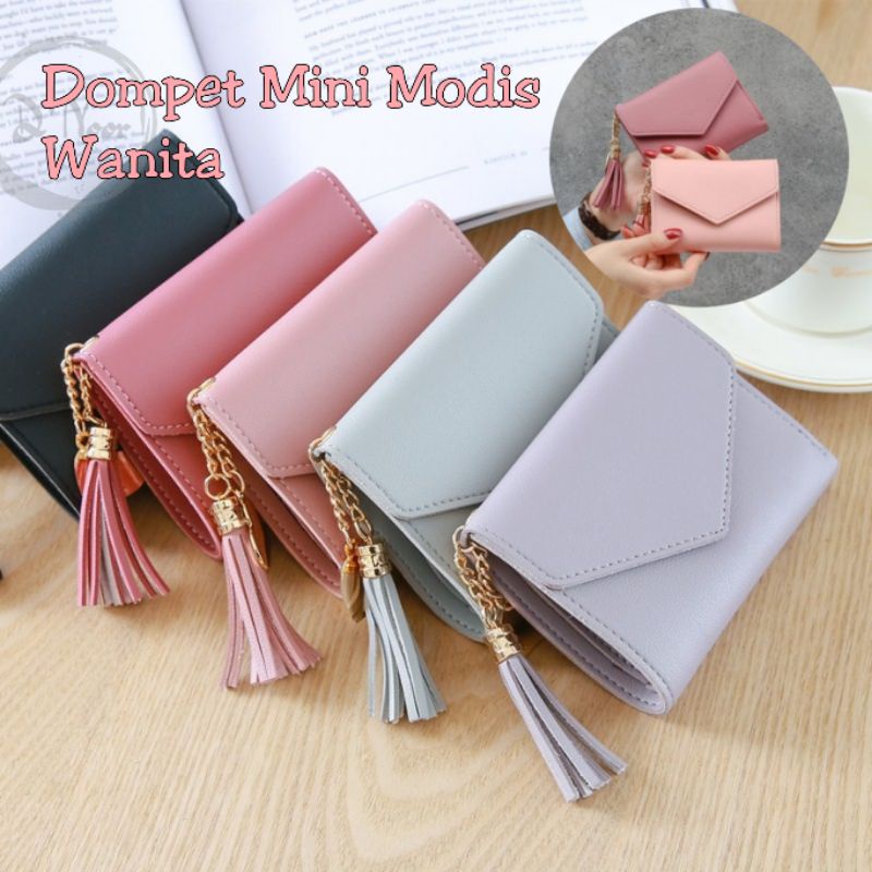 Dompet Mini Dompet Lipat Kecil Wanita Imut Modis Series Impor