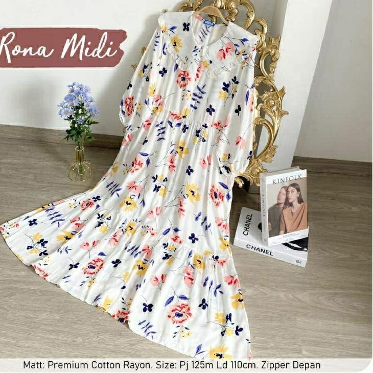 Orimoza dress Midi rayon viscose busui –AMT.01Jl22p
