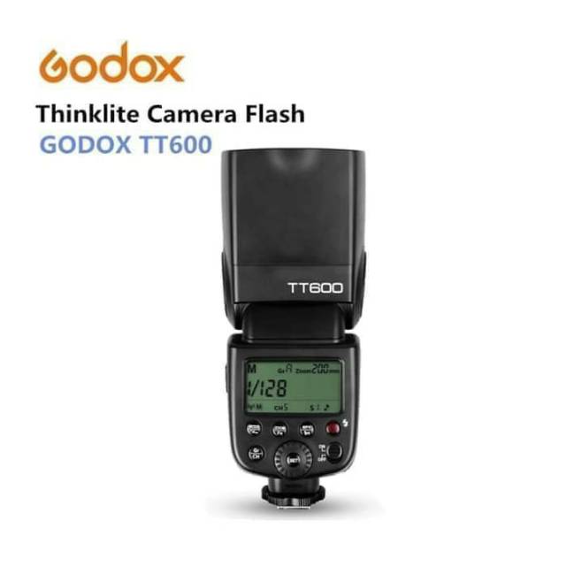 Paket flash godox TT-600 TT600 + battrey eneloop A2 isi 4