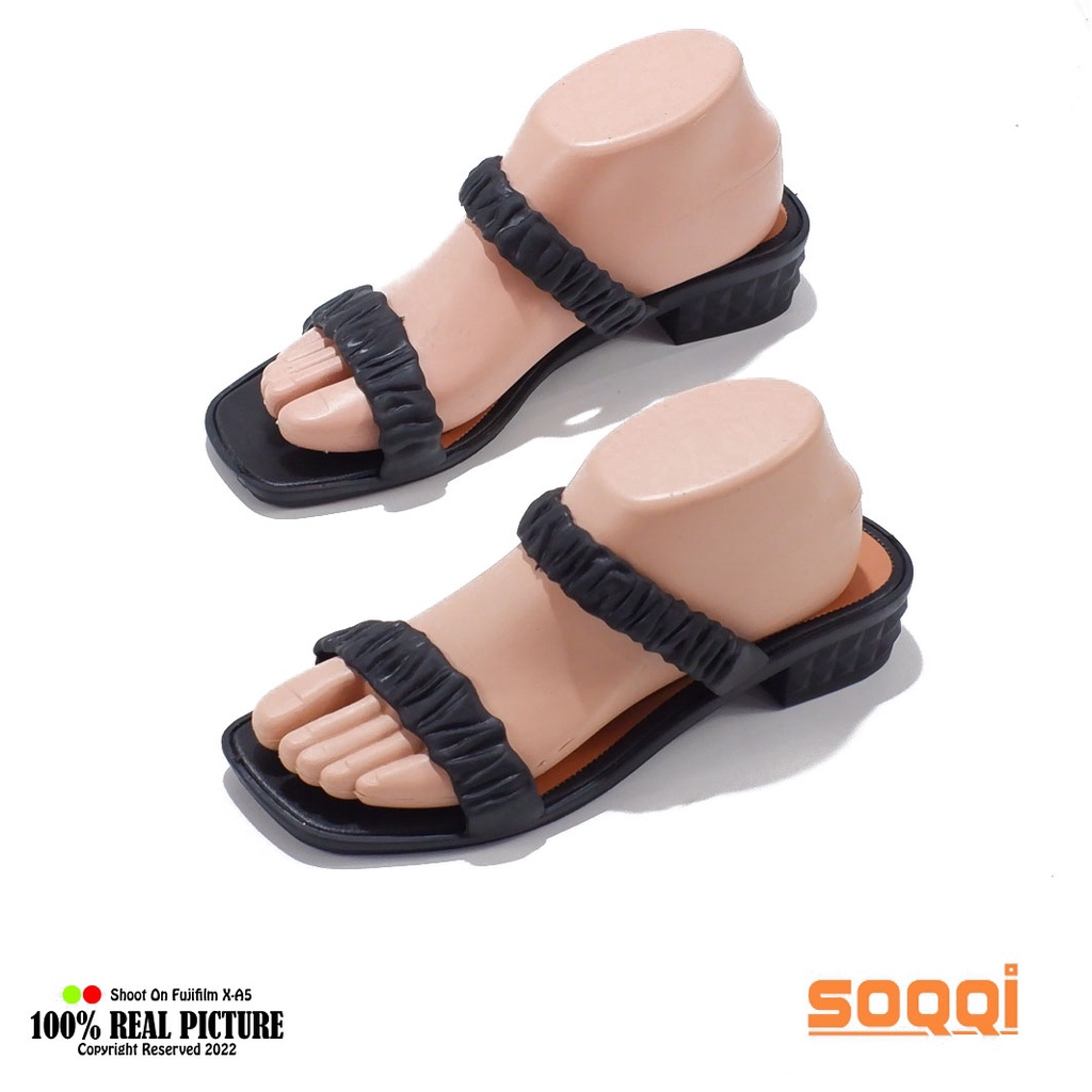 Sendal Jelly Wanita - Sandal import Perempuan - sandal Karet Wanita -Sandal wanita import jelly karet original  3305 1B warna hitam 36-40