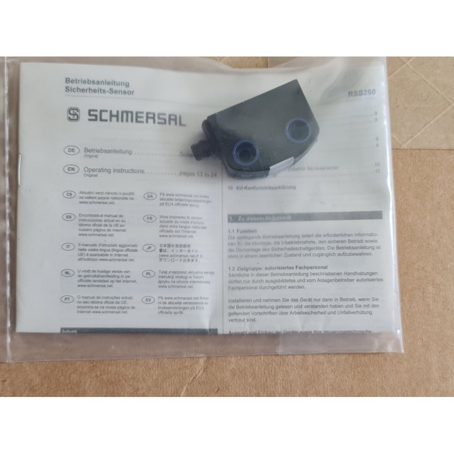 Schmersal Sensor Safety Relay RSS260-D-ST