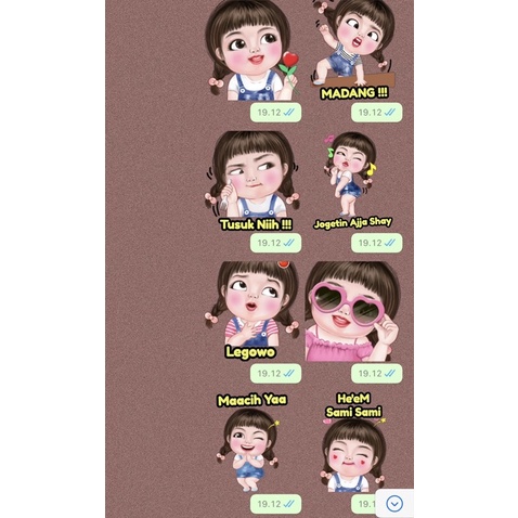 

30 STIKER WHATSAPP MURAH HARGA 10.000