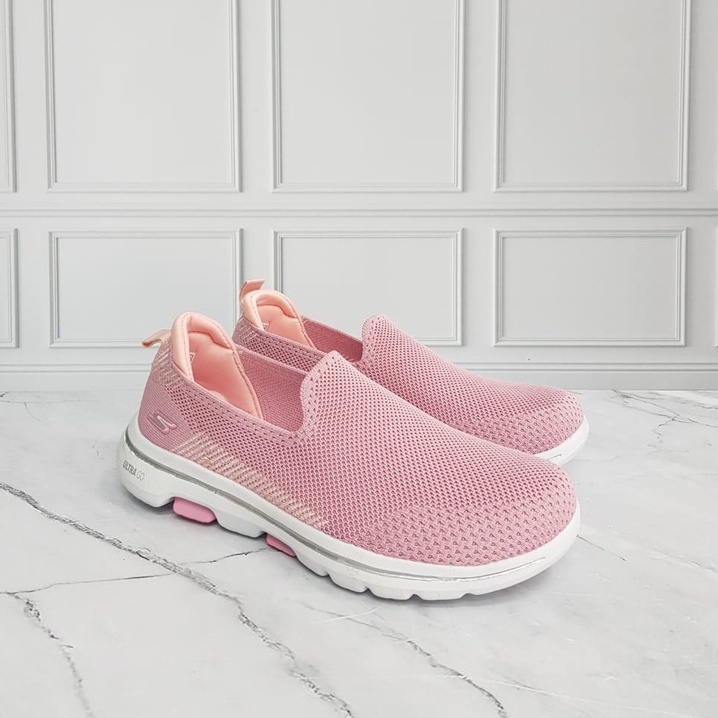 Sepatu Sepatu Skechers Sketcher Skecher Wanita Go Walk 5  Prized / Lengkap Box