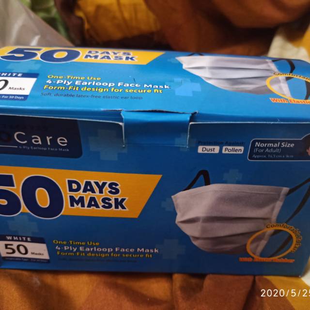 Masker Kesehatan Sekali Pakai Surgical Mask Pro Care procare 1 Box 50 Pcs 4 Ply Health Murah