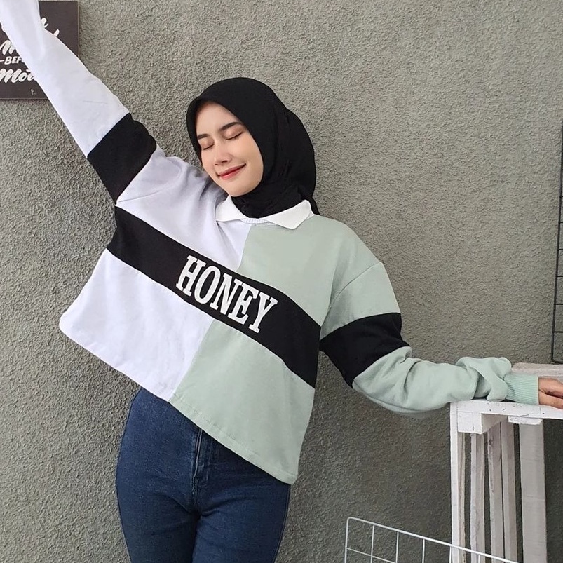 MVP - Honey Colar Crop - Crop Wanita Terbaru