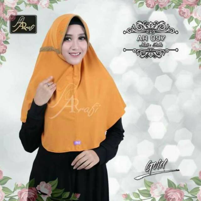AR 097 std Hijab Ar Rafi Hijab Brand jilbab instan Hijab kece jilbab serut kerudung artis hijabtren