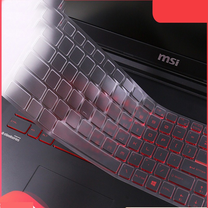 Sarung film keyboard COVER MSI GL62m GF63 game book GE73 GS66 notebook GS65 Komputer GT75 Pelindung GP72 Transparan 15.6-inch GL72M full coverage GE63 anti Debu GV62