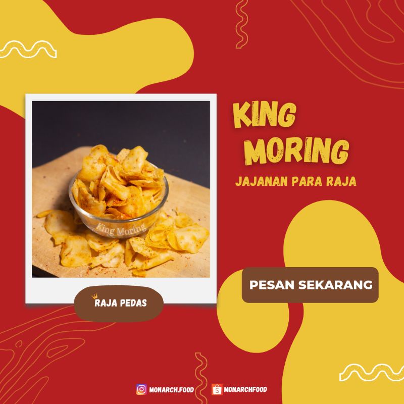 

King Moring Cemilan/Makanan ringan jajanan para raja 500gr