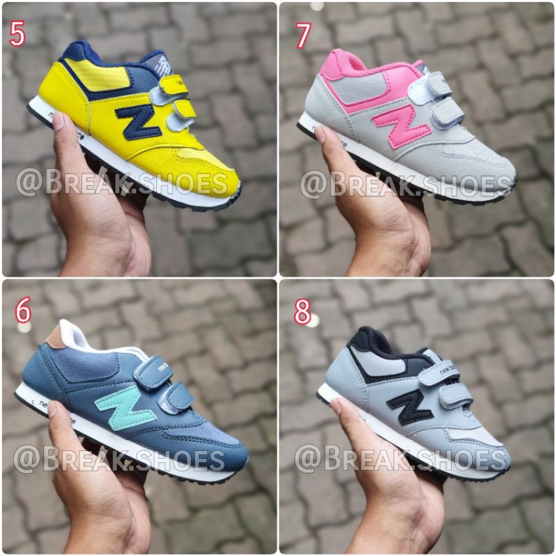SEPATU ANAK NEW SNEAKER PEREKAT MULTICOLOR