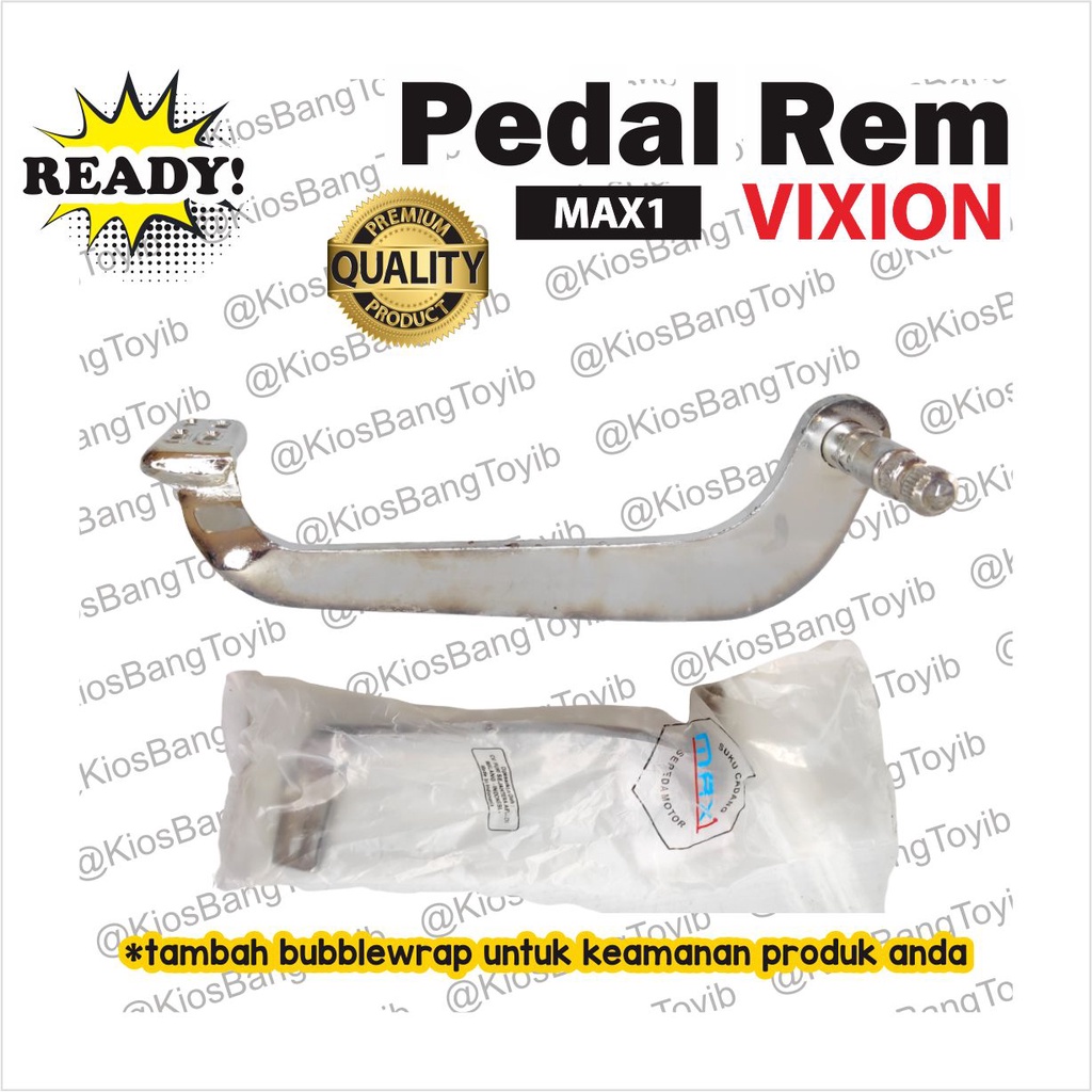 Tuas Pedal Rem Kaki Belakang Yamaha Vixion Old New  Chrome Tebal (MAX1)