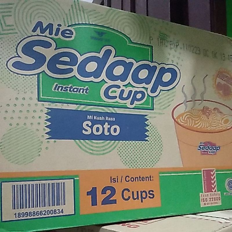 Mie Sedaap Cup Berbagai Variant 1 dus isi 12 Cup