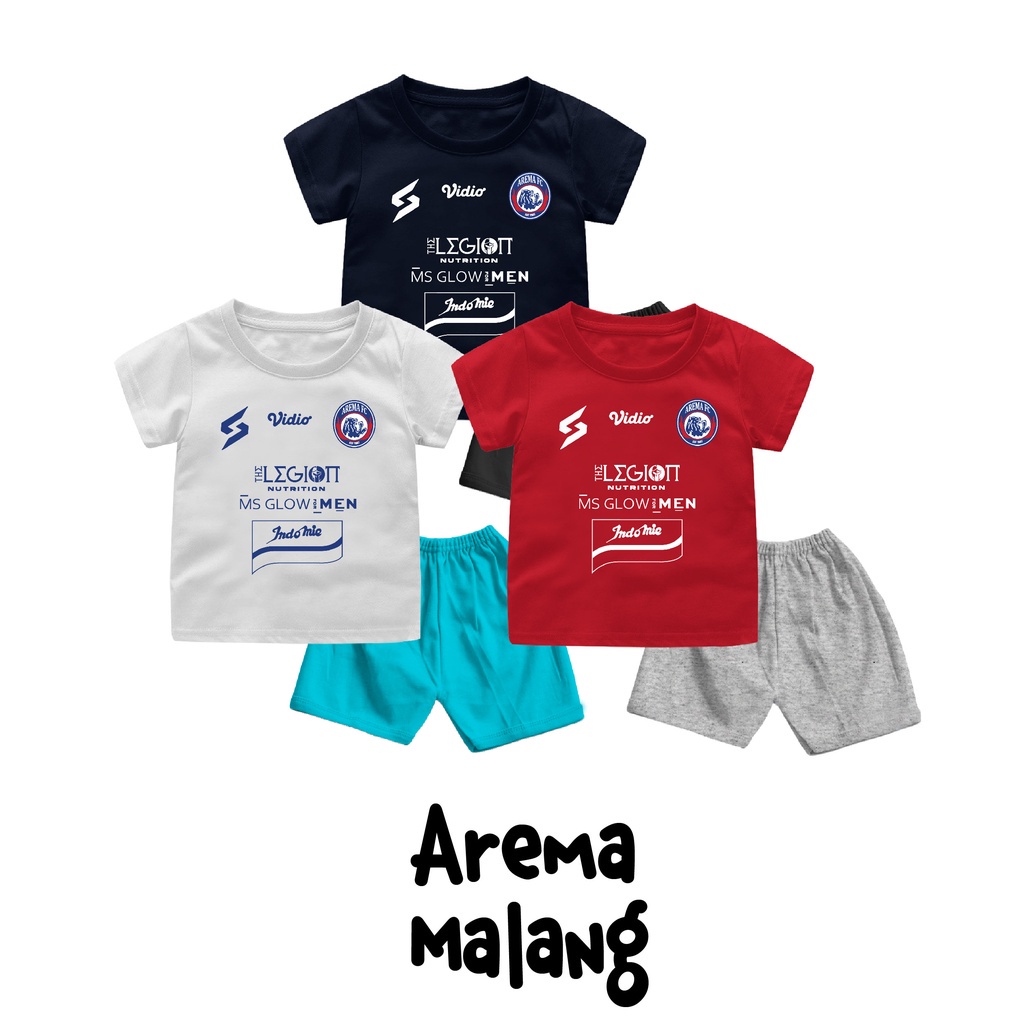 Baju Bola Anak Laki Laki Setelan Bola Anak Laki Laki Liga Indonesia Usia 2  Sampai 8 Tahun Katun Combed 30s