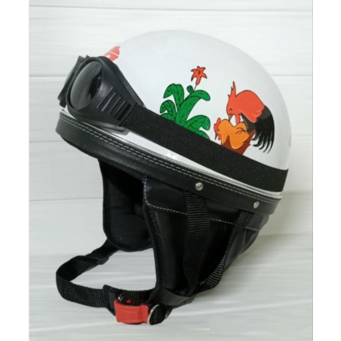 NEW!! Helm CHIP REAL PICT AYAM JAGO RESLETING HELM UNISEX DEWASA