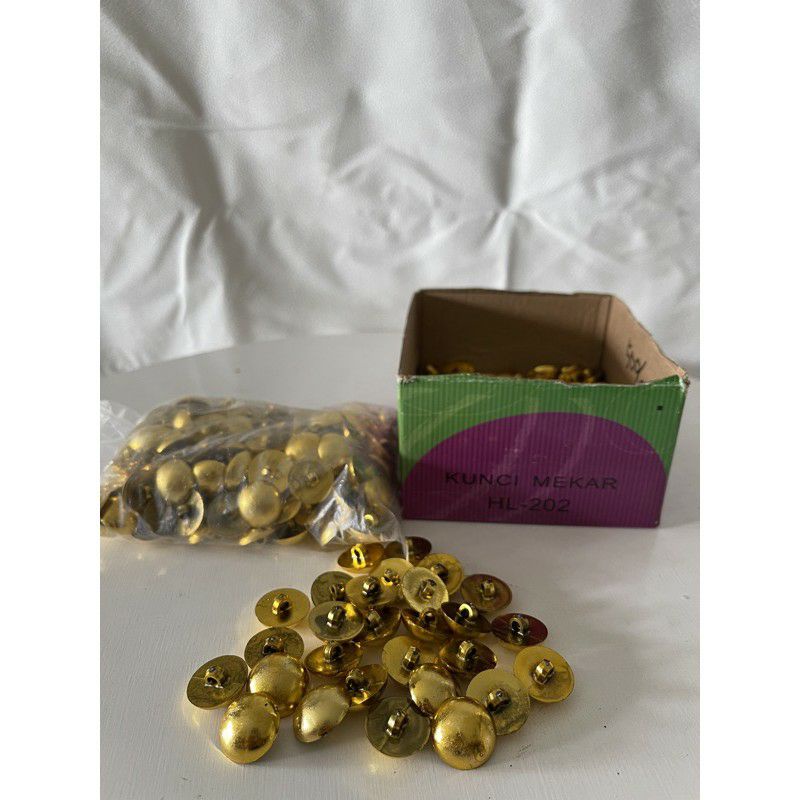 KANCING EMAS SOFA / KANCING SOFA EMAS BULAT 2mm