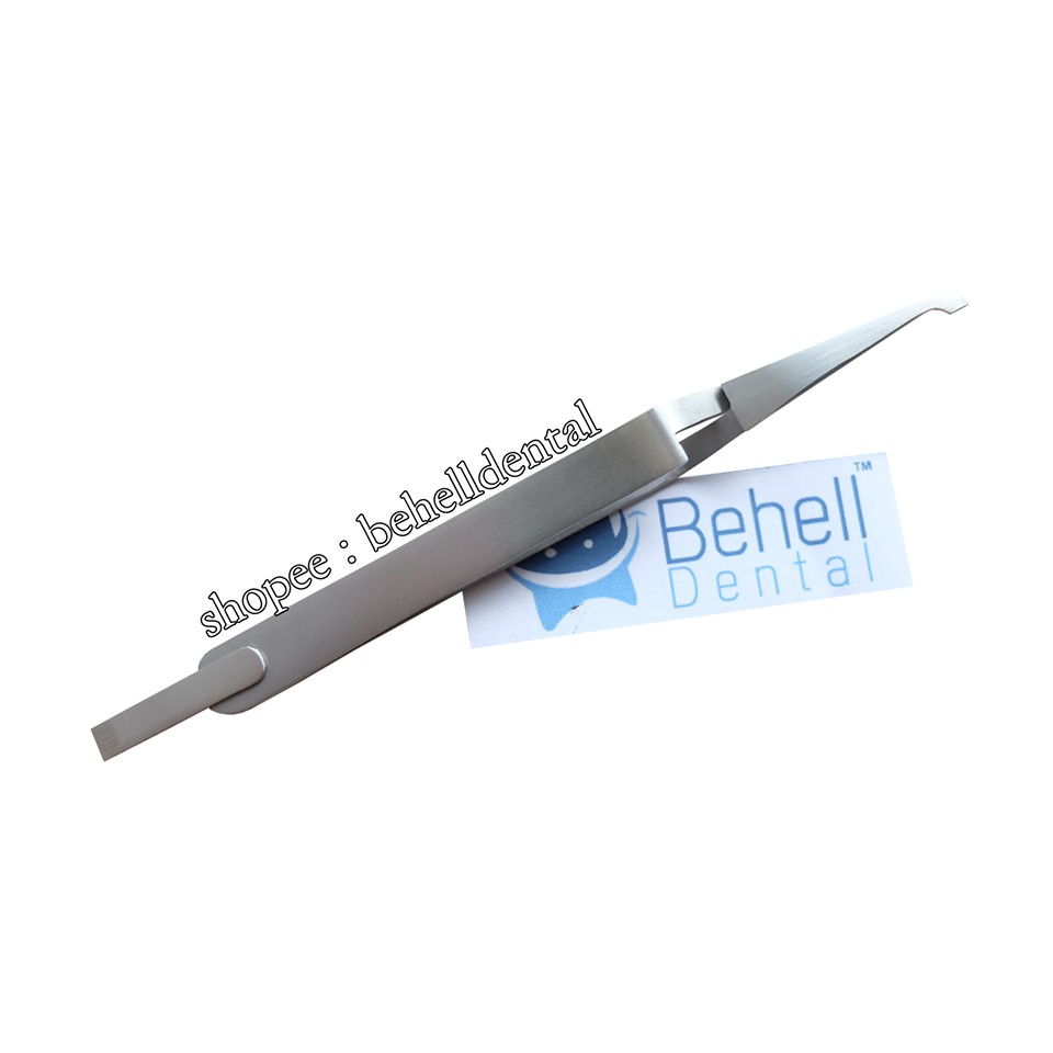 BEHELLDENTAL - PINSET  ORTHO BRACKET HOLDER BEHEL -  TWEEZER DENTAL PENJEPIT JEPITAN JEPIT SS STAINLESS STEEL - INSTRUMENT INSTRUMEN DOKTER GIGI ANTI KARAT ORIGINAL