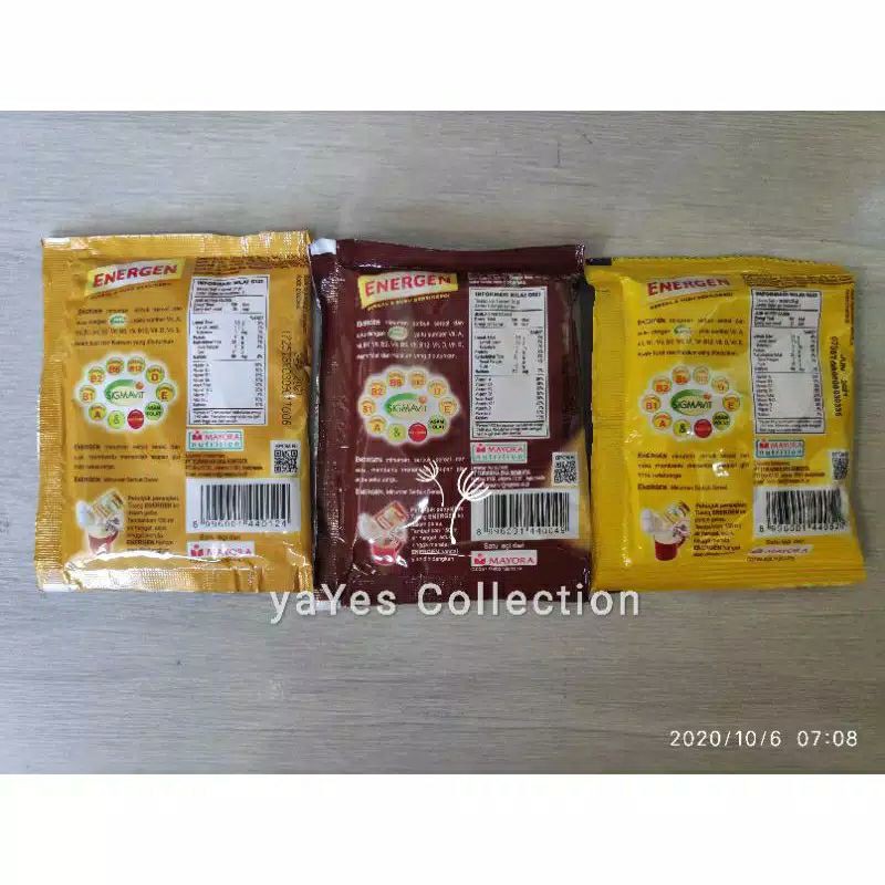 BISA COD Sachet Energen Sereal bersinergi minum makanan bergizi 1 pcs Jahe Vanilla cokelat Coklat Jagung