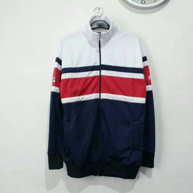 Jaket tracktop fila jaket pria