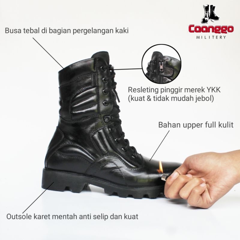 Sepatu PDL TNI , POLISI , SECURITY &amp; BANSER ( MURAH BERKUALITAS )