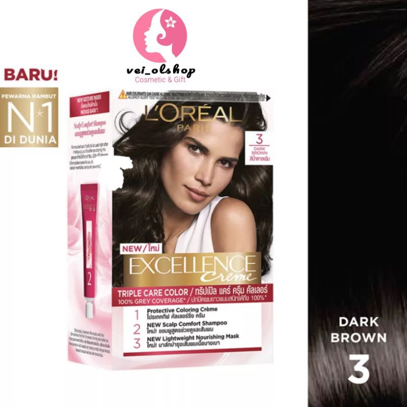 LOREAL EXCELLENCE, PEWARNA RAMBUT, CAT RAMBUT, COLORING