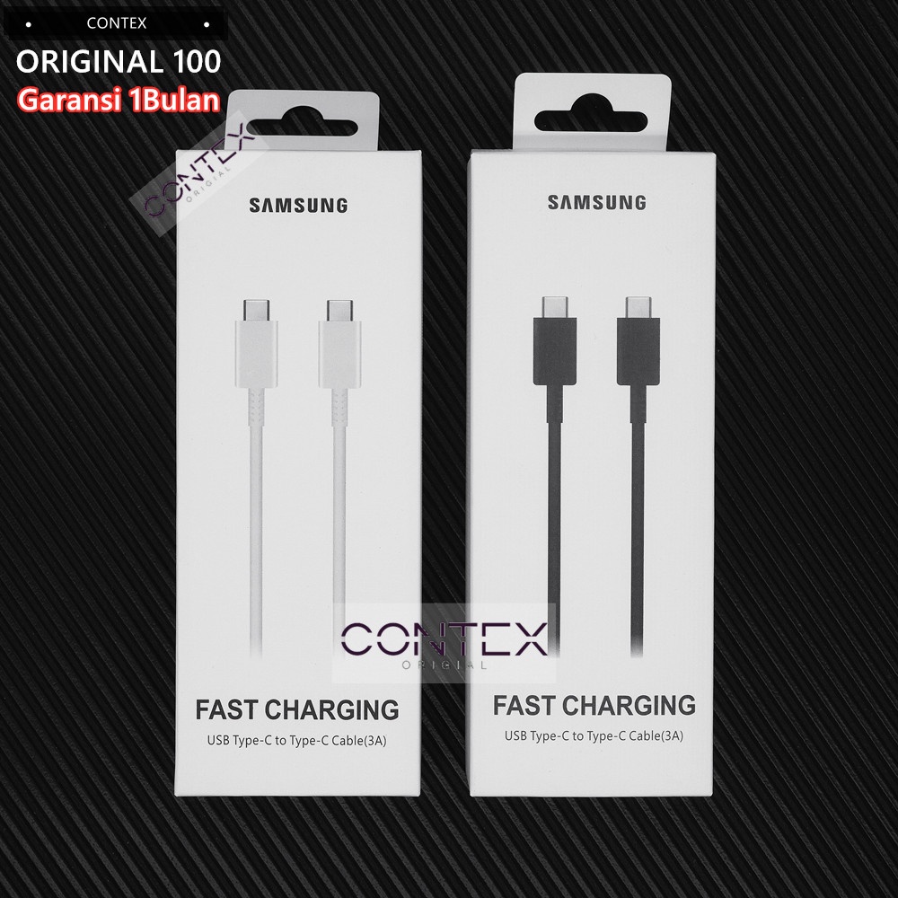 Kabel data Samsung Type C To Type C SUPER FAST CHARGING ORIGINAL 100% A70 A71 A80 A81 NOTE 10