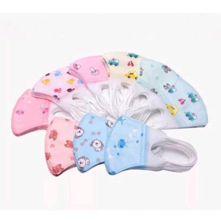 Masker Duckbill 3ply Anak anak Dewasa Warna Warni Earloop, Masker Premium isi 50Pcs Termurah